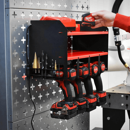 ULTRARACK Power Tool Storage Organiser, Red