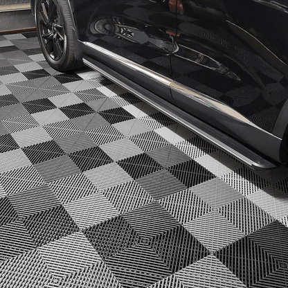 ULTRAGRID Garage Floor Tile 400x400x18mm, Jet Black