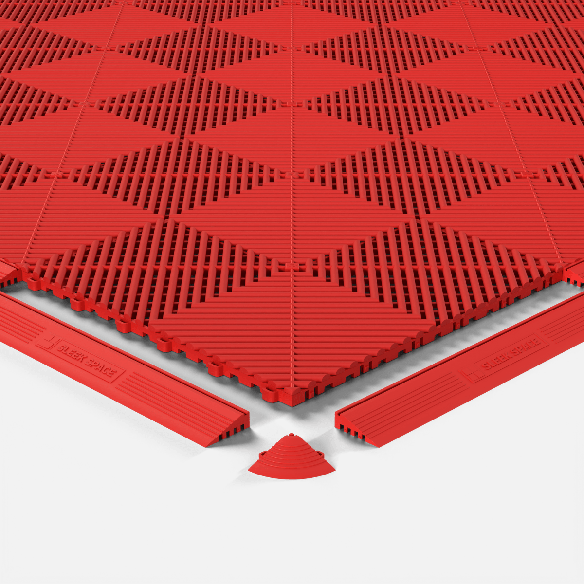 ULTRAGRID Garage Floor Tile, Rosso Red (16-Pack)