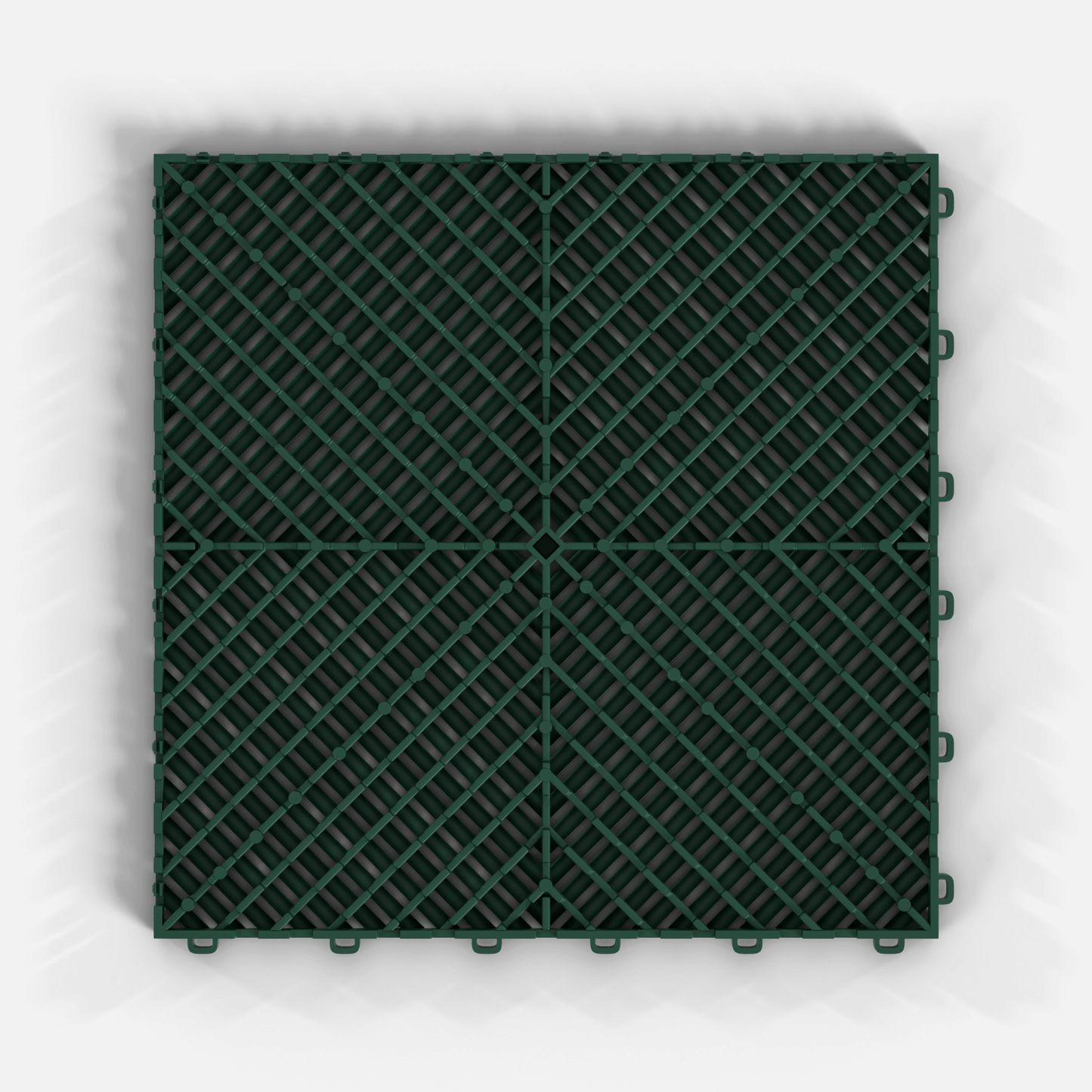 ULTRAGRID Garage Floor Tile, British Green (16-Pack)