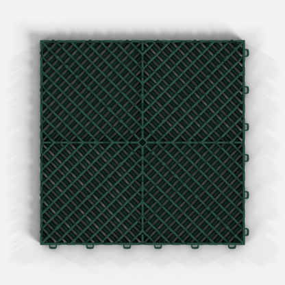 ULTRAGRID Garage Floor Tile, British Green (16-Pack)