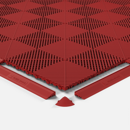 ULTRAGRID Garage Floor Tile, Crimson Red (16-Pack)