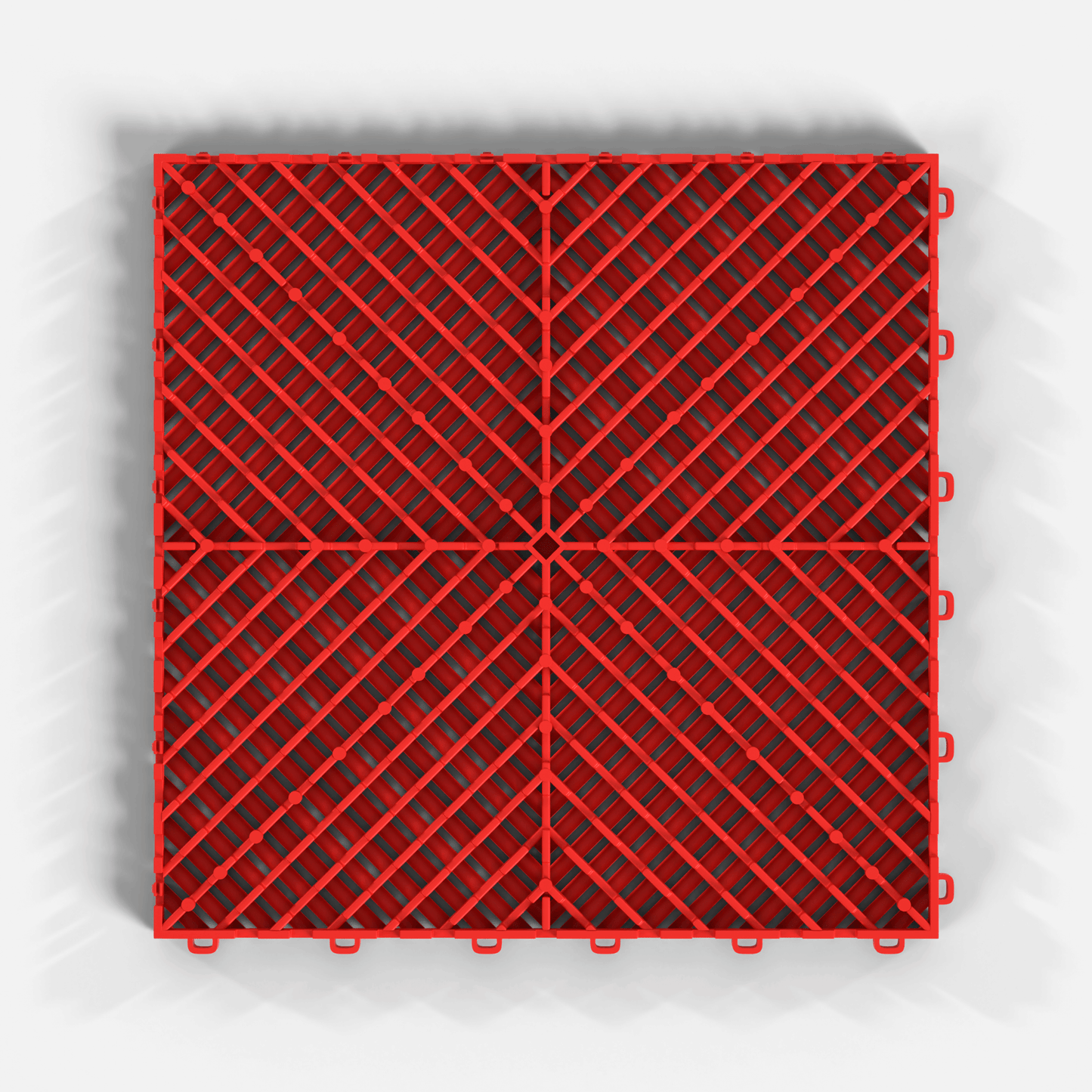 ULTRAGRID Garage Floor Tile, Rosso Red (16-Pack)