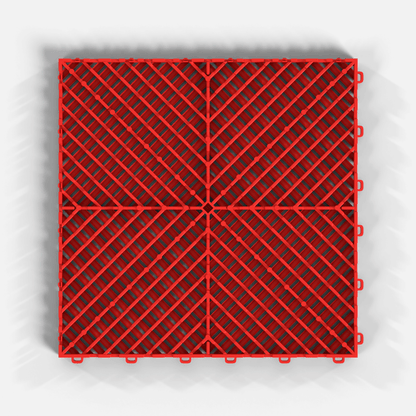 ULTRAGRID Garage Floor Tile, Rosso Red (16-Pack)