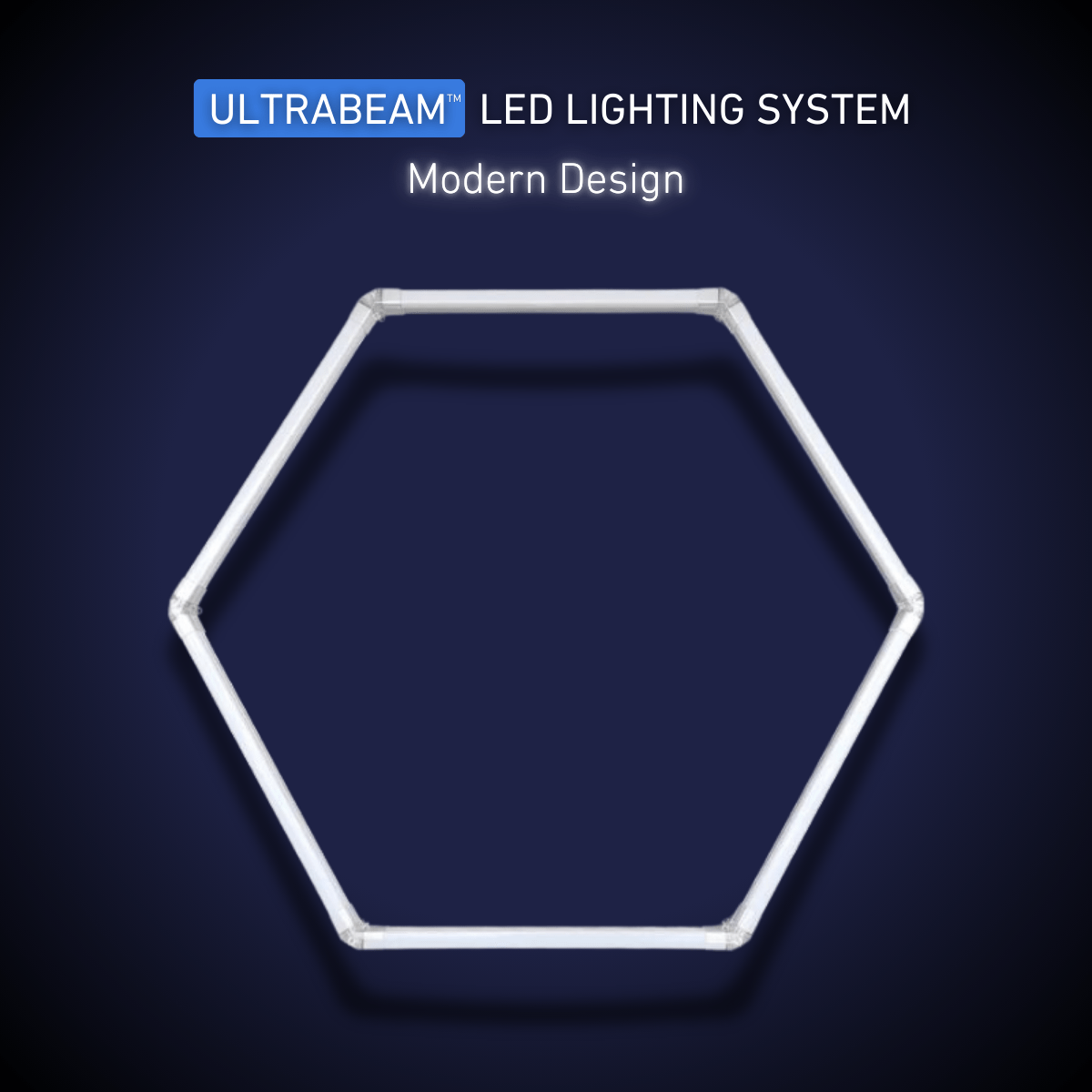 ULTRABEAM™ 5-Grid Large Hexagon LED Lighting System (3.0x2.1m, 192W)