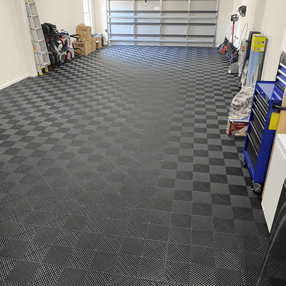 ULTRAGRID Garage Floor Tile, Jet Black (16-Pack)