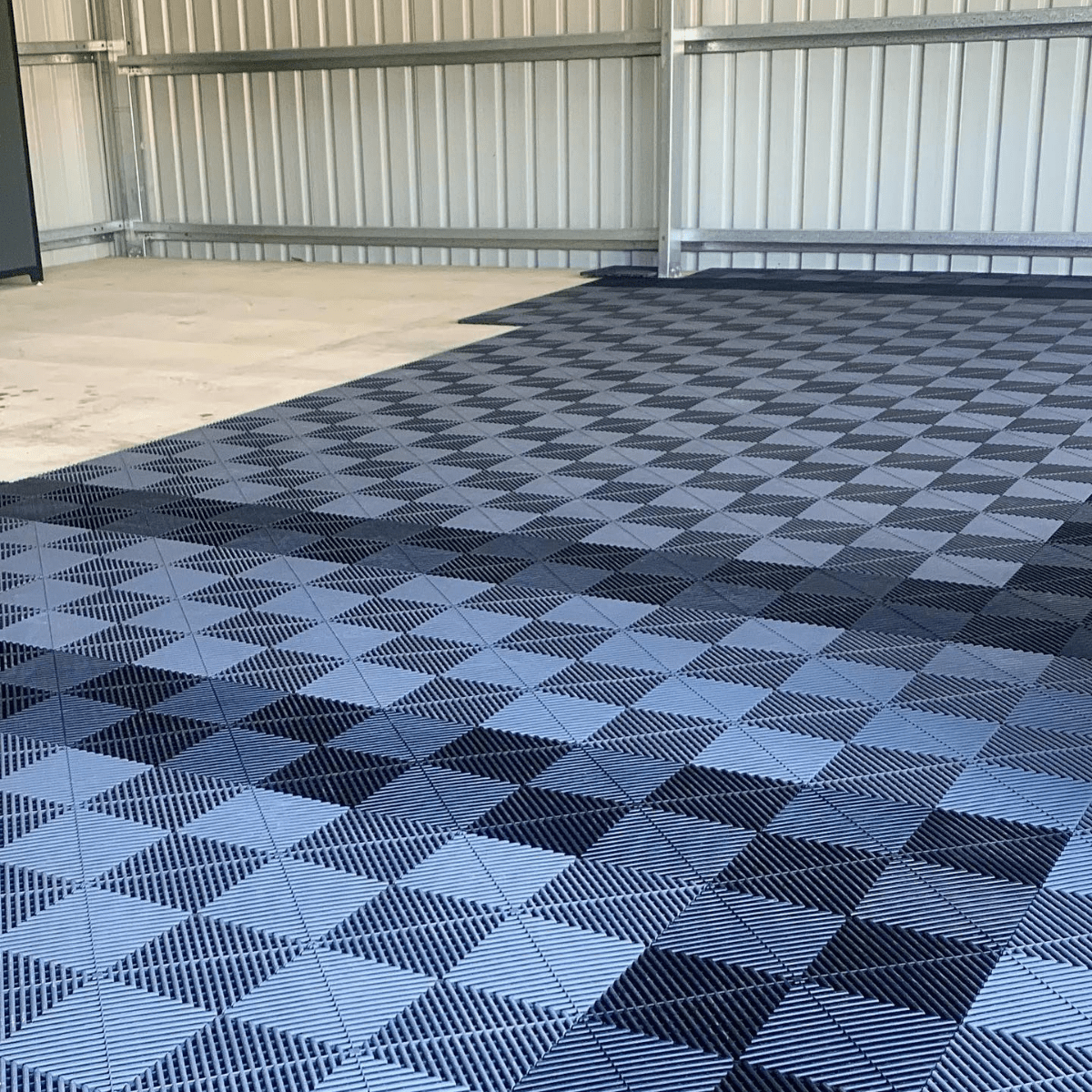 ULTRAGRID Garage Floor Tile 400x400x18mm, Jet Black