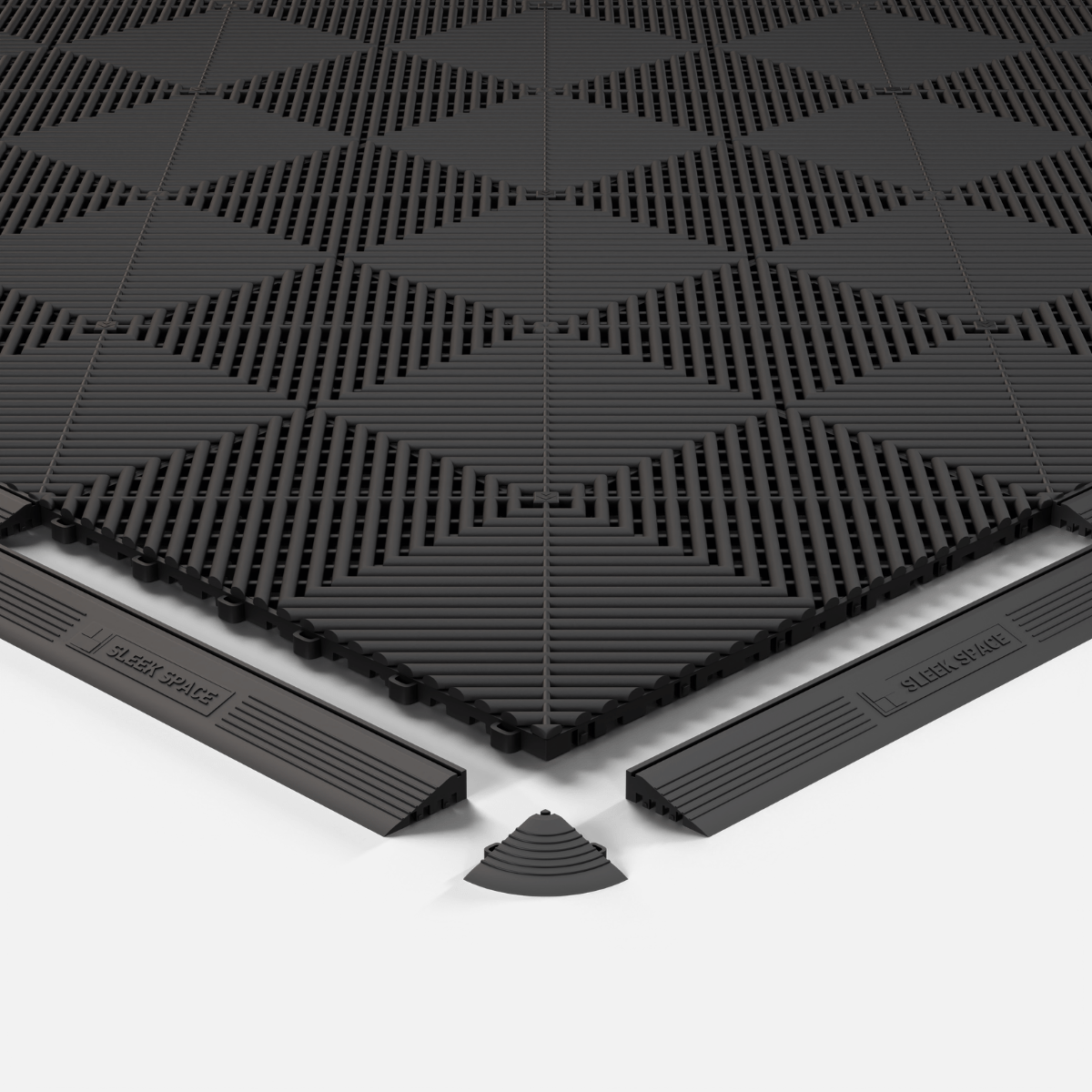 ULTRAGRID Garage Floor Tile, Jet Black (16-Pack)