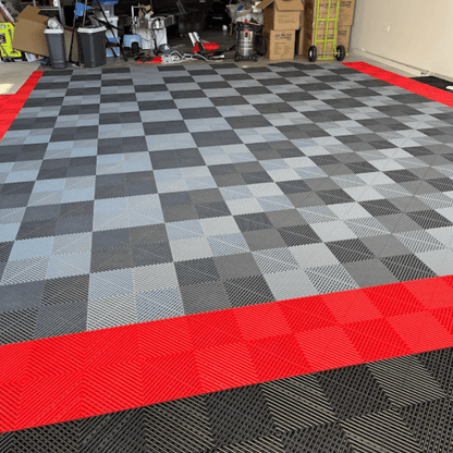 ULTRAGRID Garage Floor Tile 400x400x18mm, Rosso Red