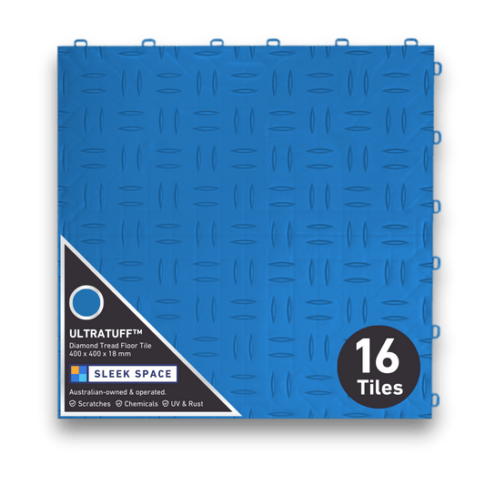 ULTRATUFF Garage Floor Tile, Riviera Blue (16-Pack)