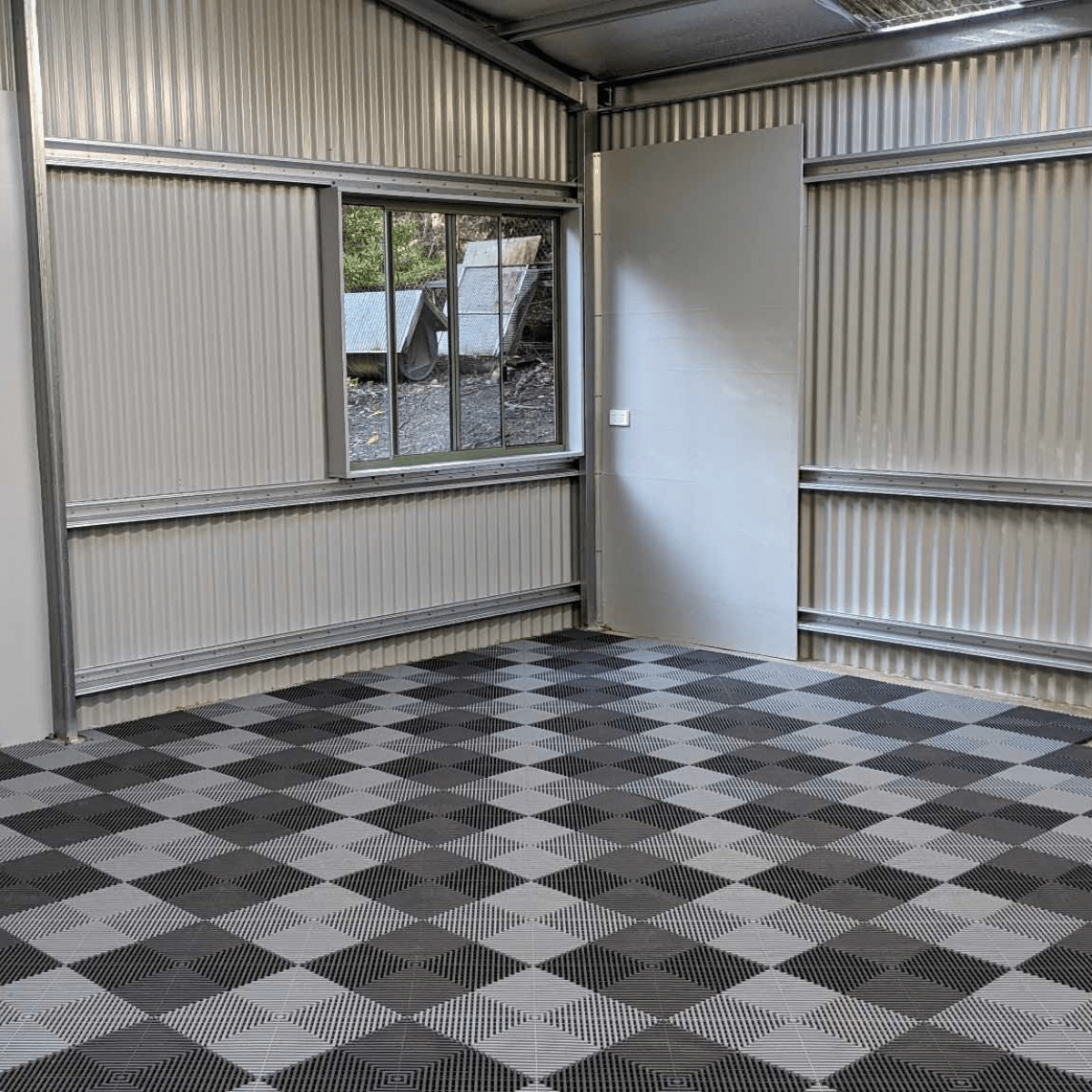 ULTRAGRID Garage Floor Tile 400x400x18mm, Space Grey