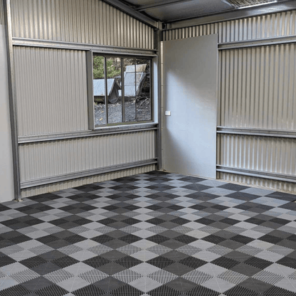 ULTRAGRID Garage Floor Tile 400x400x18mm, Space Grey