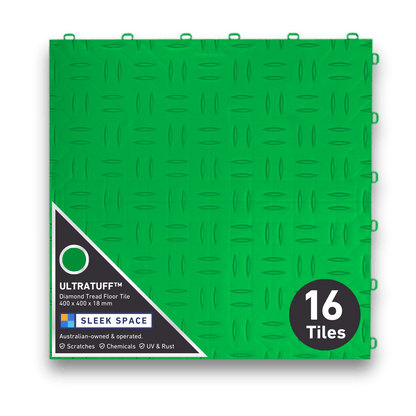 ULTRATUFF Garage Floor Tile, Viper Green (16-Pack)