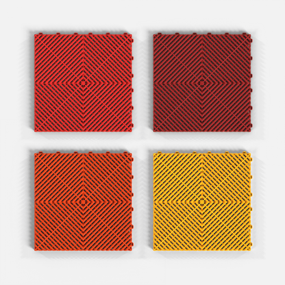 ULTRAGRID Garage Tile Sample Pack, Bold Reds