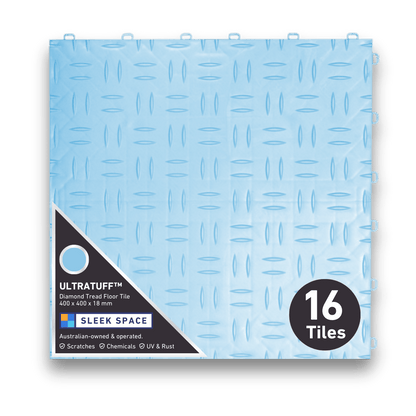 ULTRATUFF Garage Floor Tile, Gulf Blue (16-Pack)