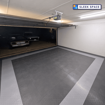 ULTRATUFF Garage Floor Tile 400x400x18mm, Silver Grey