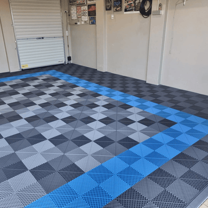 ULTRAGRID Garage Floor Tile, Riviera Blue (16-Pack)