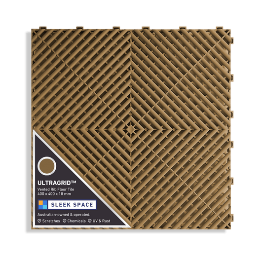 ULTRAGRID Garage Floor Tile 400x400x18mm, Trophy Gold