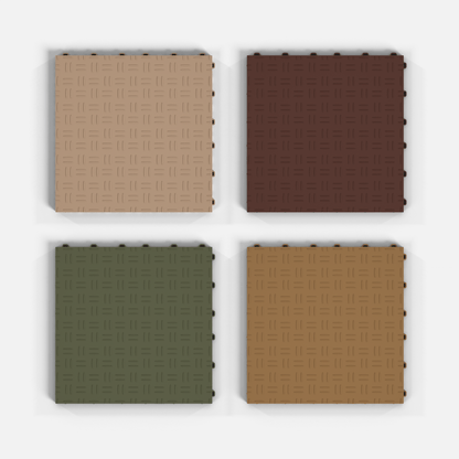 ULTRATUFF Garage Tile Sample Pack, Earthy Naturals