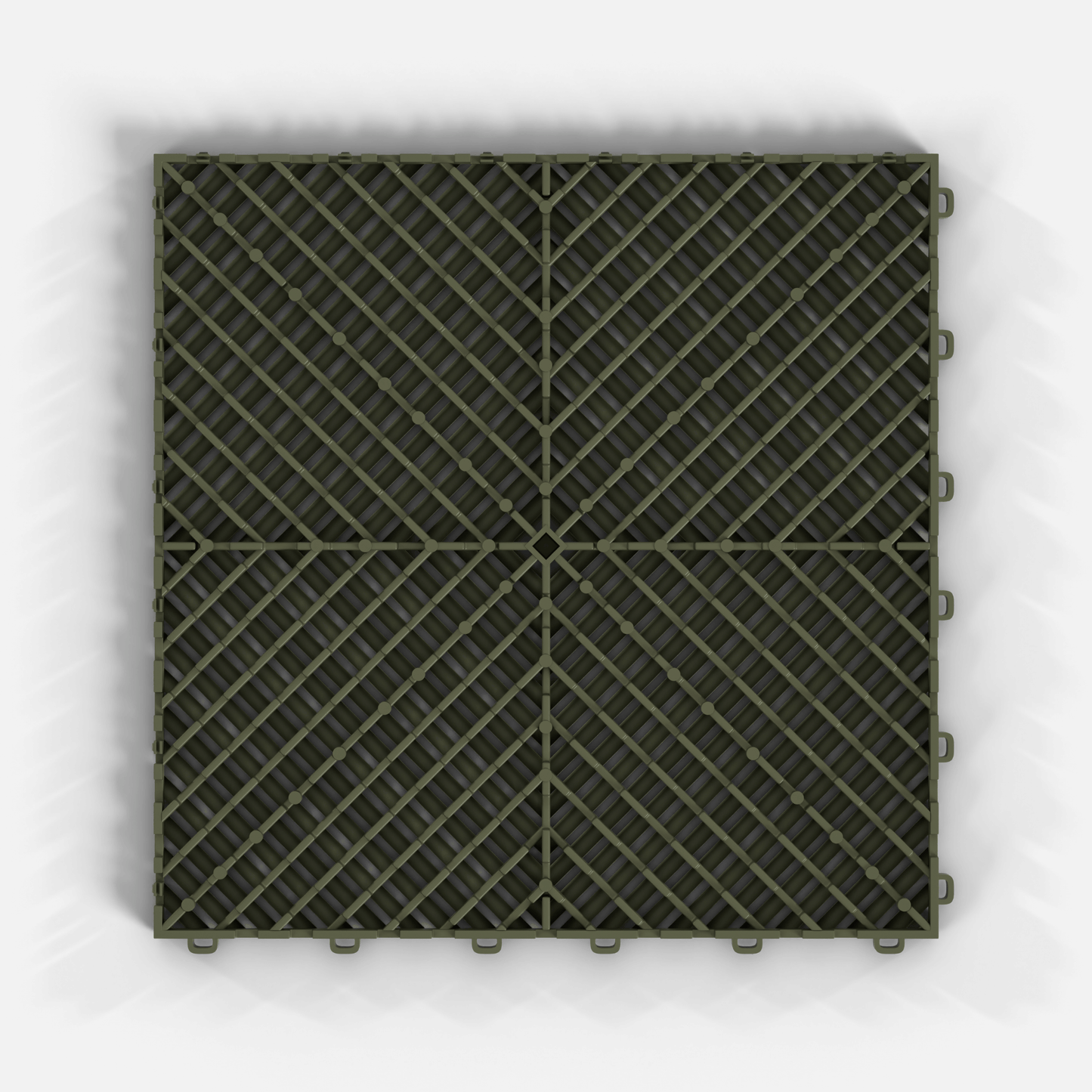 ULTRAGRID Garage Floor Tile, Tactical Olive (16-Pack)