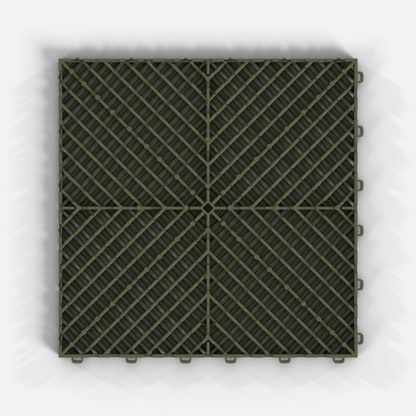 ULTRAGRID Garage Floor Tile, Tactical Olive (16-Pack)