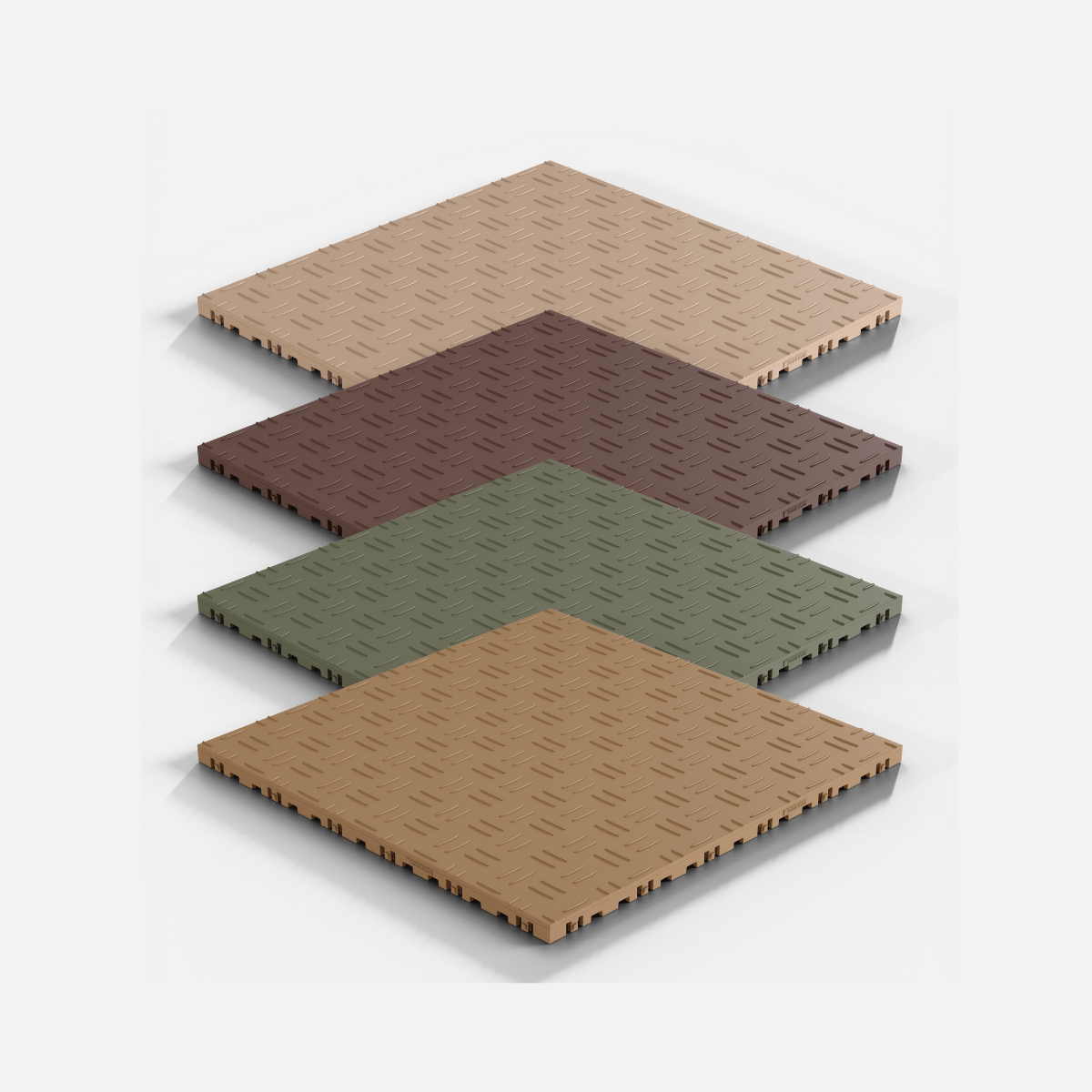 ULTRATUFF Garage Tile Sample Pack, Earthy Naturals