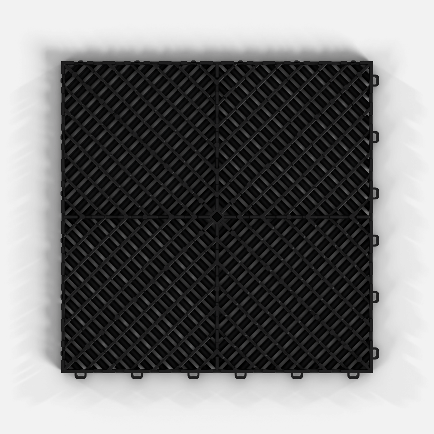 ULTRAGRID Garage Floor Tile, Jet Black (16-Pack)