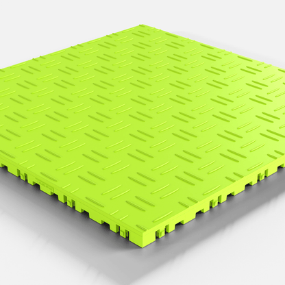 ULTRATUFF Garage Floor Tile, Electric Green (16-Pack)