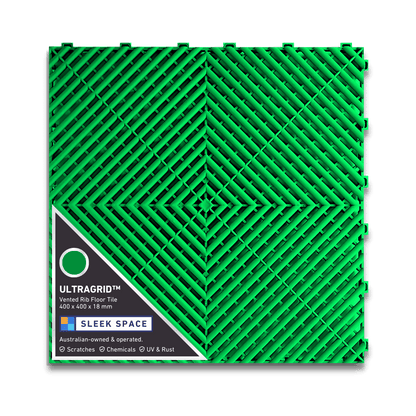 ULTRAGRID Garage Floor Tile 400x400x18mm, Viper Green