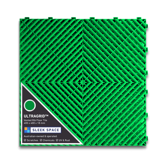 ULTRAGRID Garage Floor Tile 400x400x18mm, Viper Green