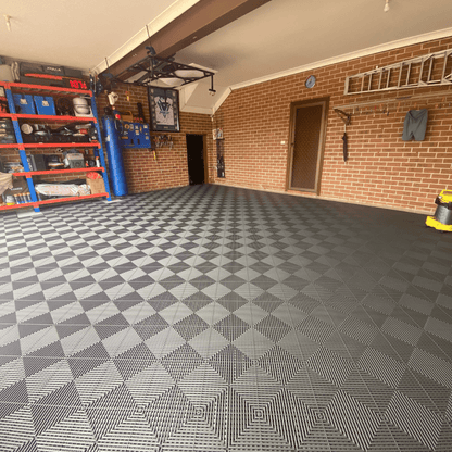 ULTRAGRID Garage Floor Tile 400x400x18mm, Silver Grey