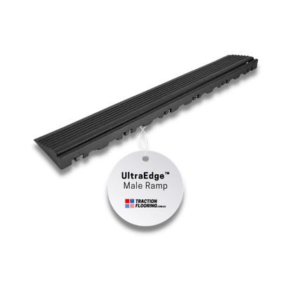 ULTRAEDGE Ramp Male 400x60x18mm, Jet Black (4PK)