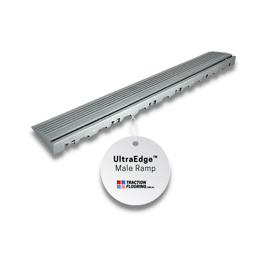 ULTRAEDGE Ramp Male 400x60x18mm, Silver Grey (4PK)