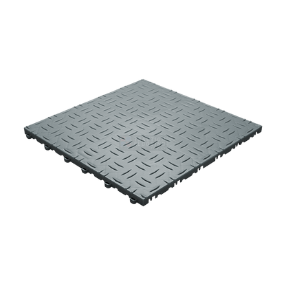 ULTRATUFF Garage Floor Tile 400x400x18mm, Silver Grey