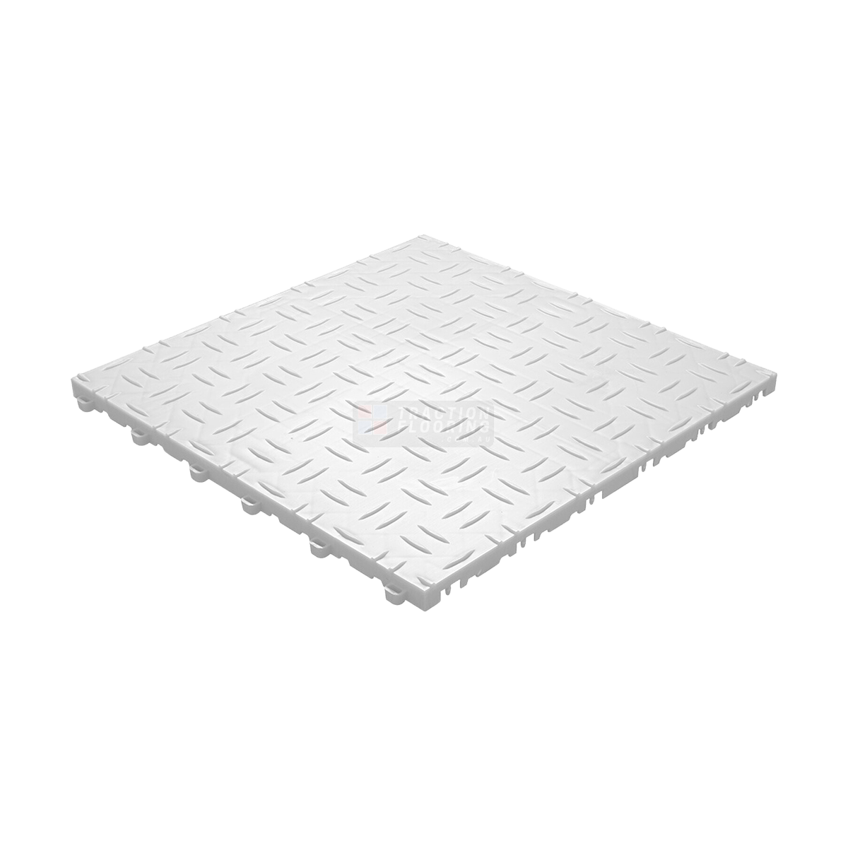 ULTRATUFF Garage Floor Tile 400x400x18mm, Alpine White