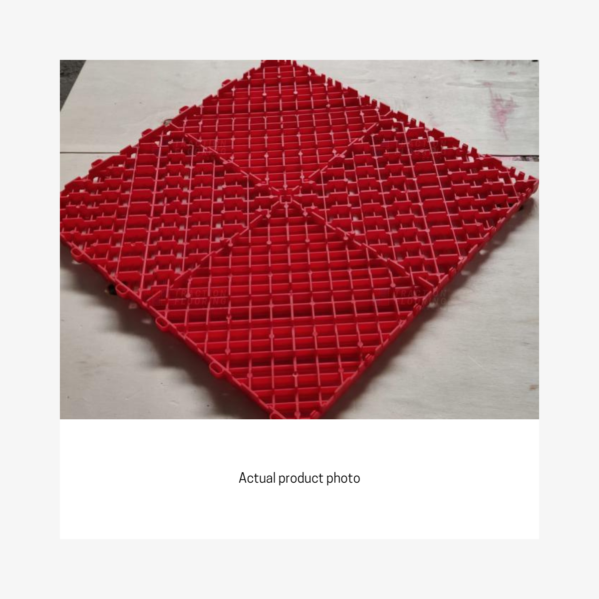 ULTRAGRID Garage Floor Tile 400x400x18mm, Rosso Red