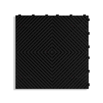 ULTRAGRID Garage Floor Tile 400x400x18mm, Jet Black