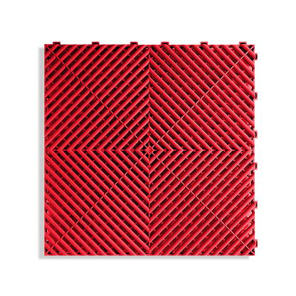 ULTRAGRID Garage Floor Tile 400x400x18mm, Rosso Red